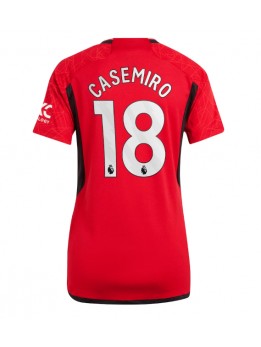 Manchester United Casemiro #18 Replika Hemmakläder Dam 2023-24 Kortärmad